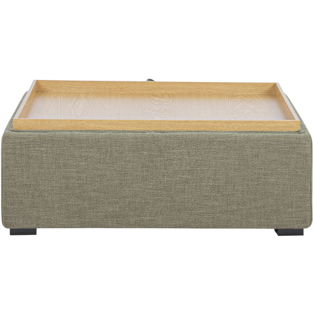 Montana 13.4 inch Green Storage Ottoman